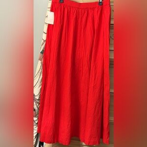 a new day Red Textured Maxi Skirt